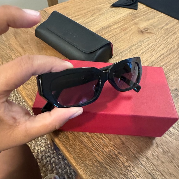 Valentino Black Acetate VA4080 VLogo Gradient Rectangular Sunglasses - Picture 4 of 14